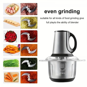 3L High Power Food Processors, Meat Grinder Electric, 304Stainless Steel Meat Blender Food Chopper For Meat,